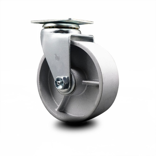 5 Inch Semi Steel Cast Iron Wheel Swivel Caster with Roller Bearing SCC